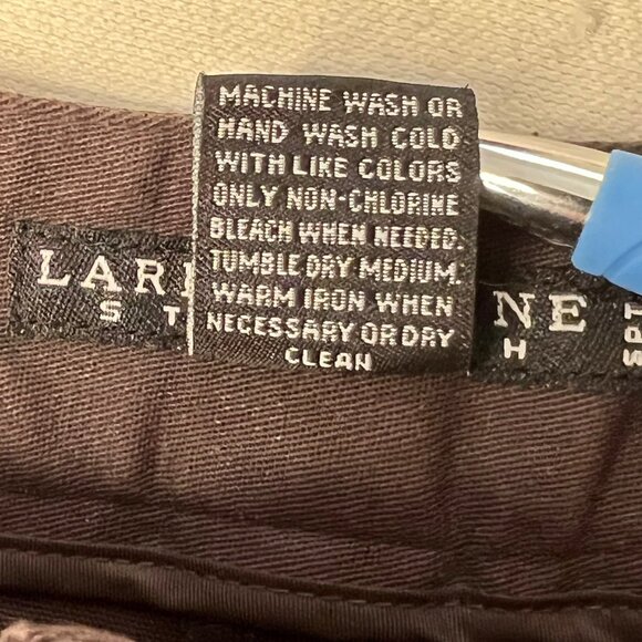 NWT Larry Levine Capris Women's 8 Chocolate Stretch Mid Rise City Comfort Career - Picture 5 of 15